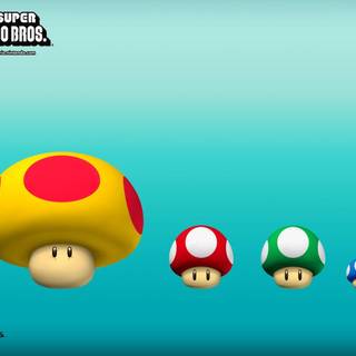 Mario Mushrooms wallpaper
