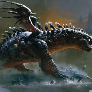 Black dragon wallpaper