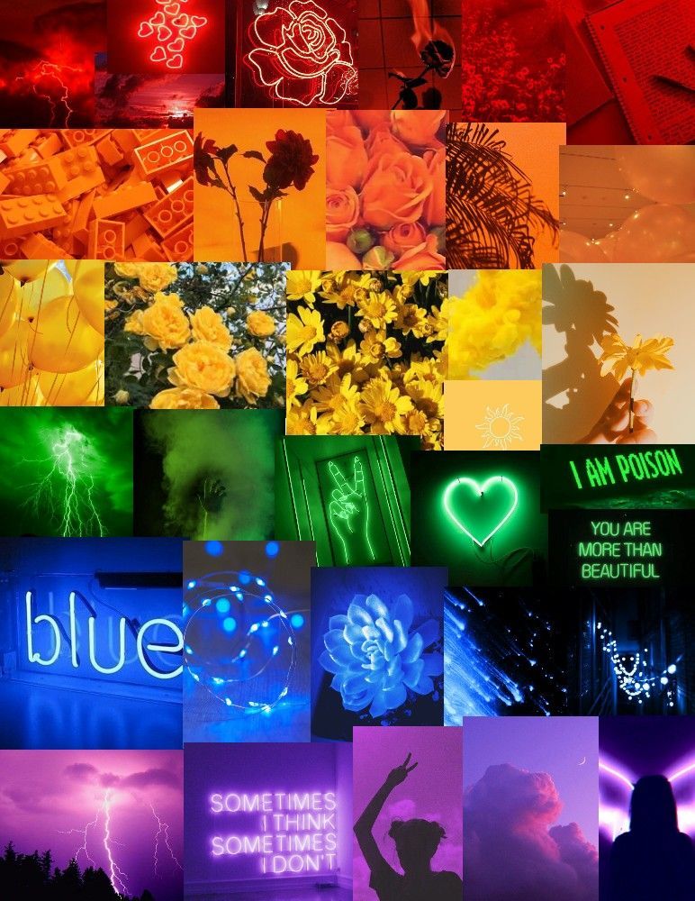 Rainbow Aesthetic Collage - Wallpaper Cave Rainbow Aesthetic Collage - Wallpaper Cave