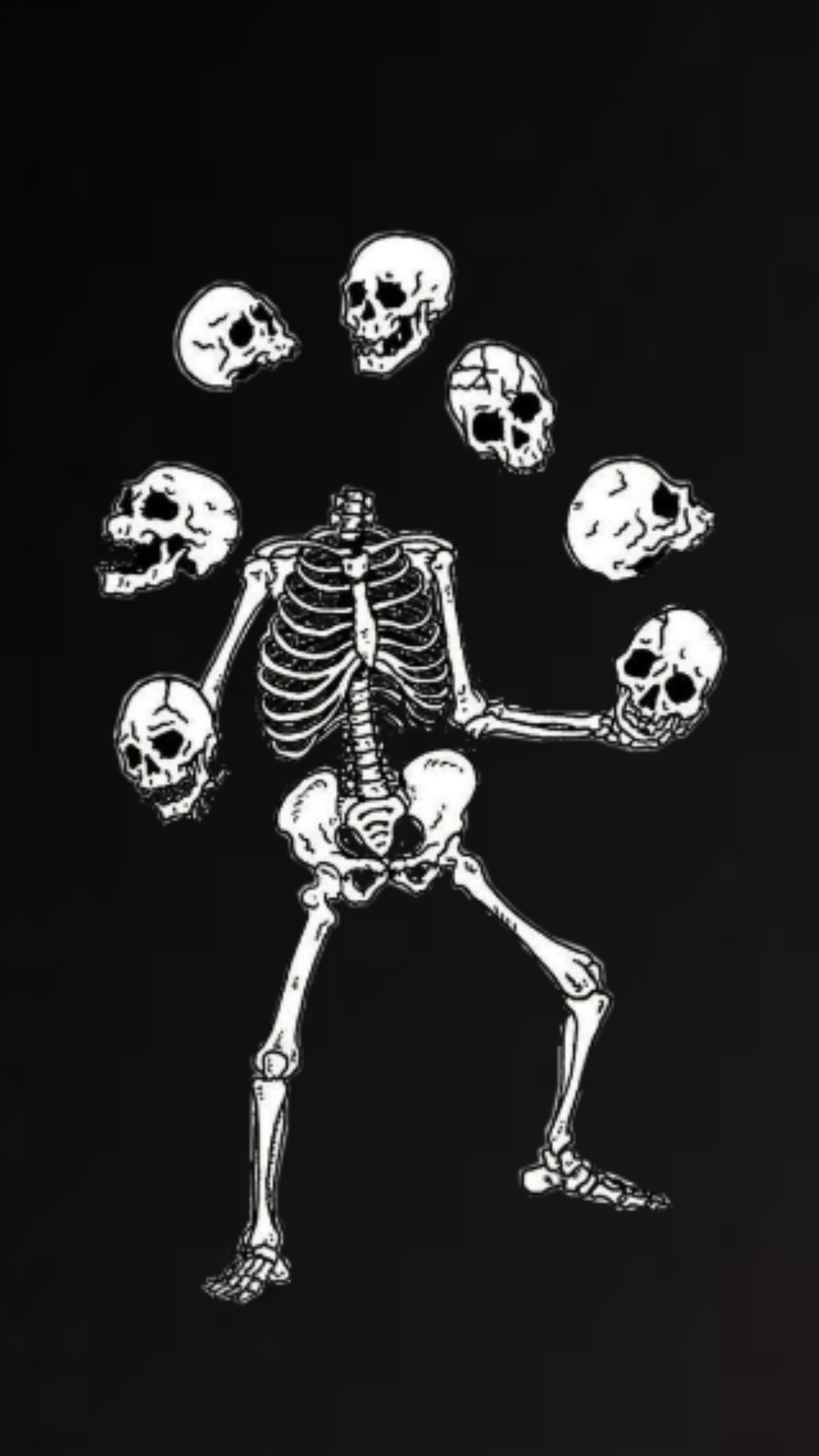 Skeleton Tossing Heads - Wallpaper Cave