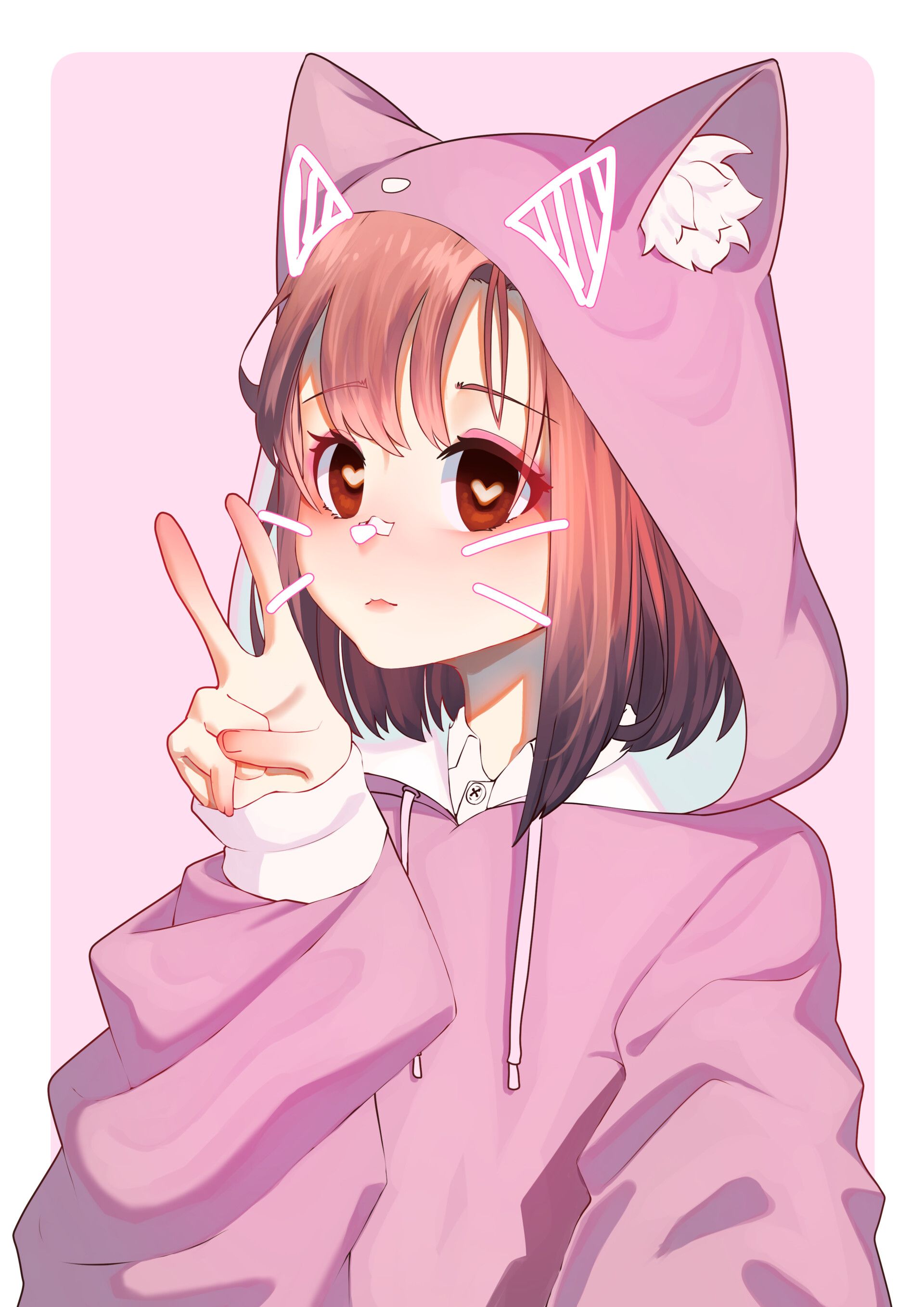 cute,hoodie,anime girl,wallpaper - Wallpaper Cave