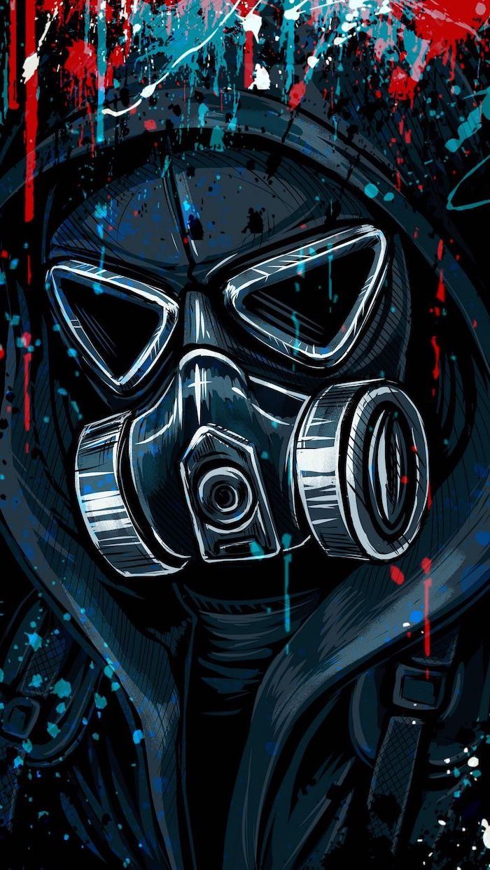 Gas Mask Painting? - Wallpaper Cave
