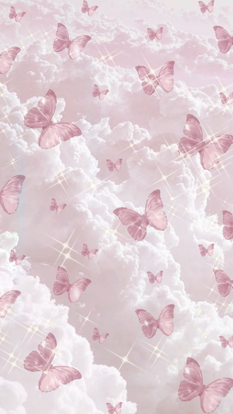Pink Butterfly Aesthetic - Wallpaper Cave
