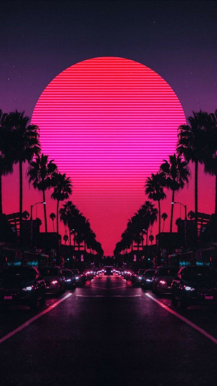 Retro Pink Aesthetic Background