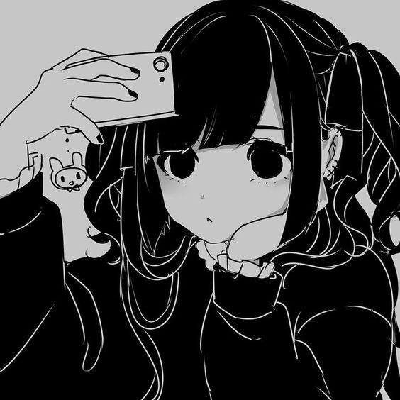 anime girl pfps black and white  Anime Amino