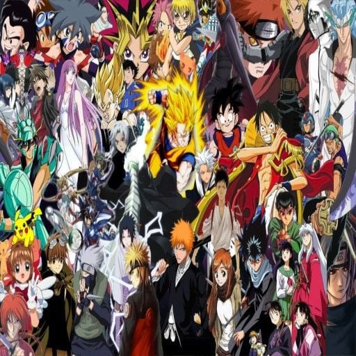different types of anime in one photo - Wallpaper Cave
