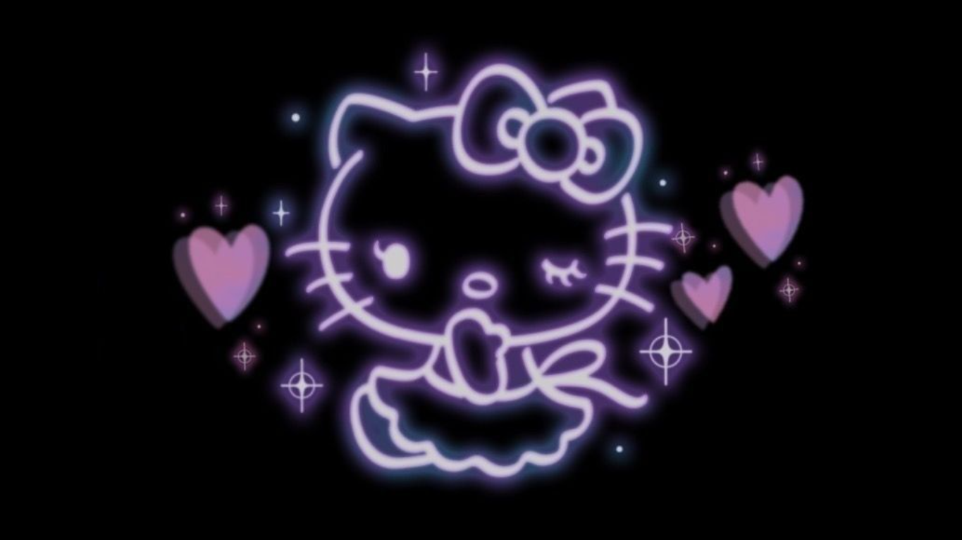 Neon Kitty hello kitty HD phone wallpaper  Peakpx