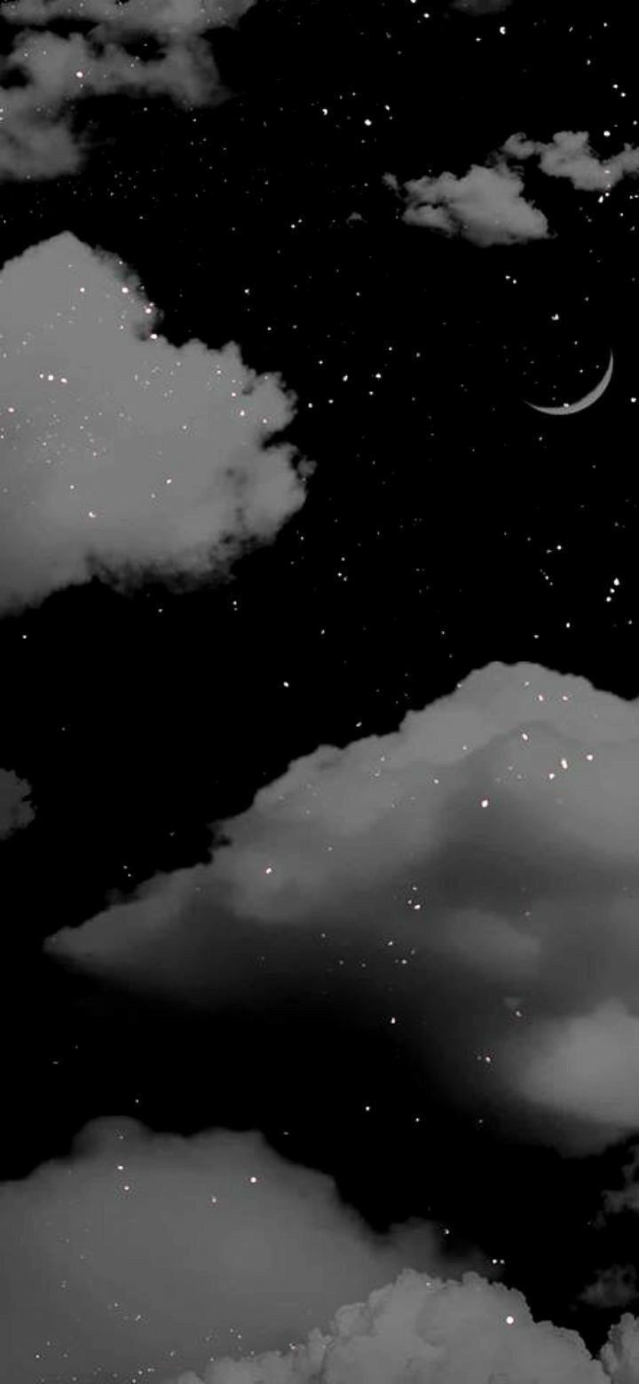 Black And White Night Sky Wallpaper - Wallpaper Cave