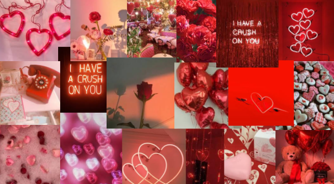 Descubrir Imagen Valentines Day Collage Background Thcshoanghoatham Badinh Edu Vn