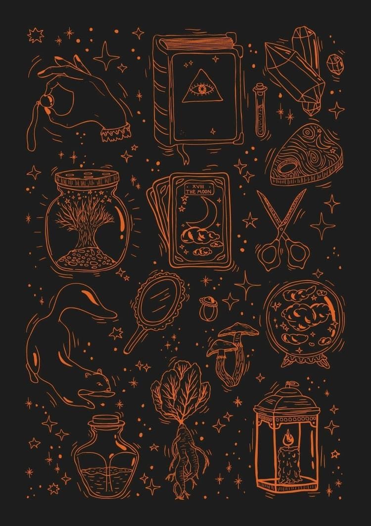 Witchcore Fabric Wallpaper and Home Decor  Spoonflower