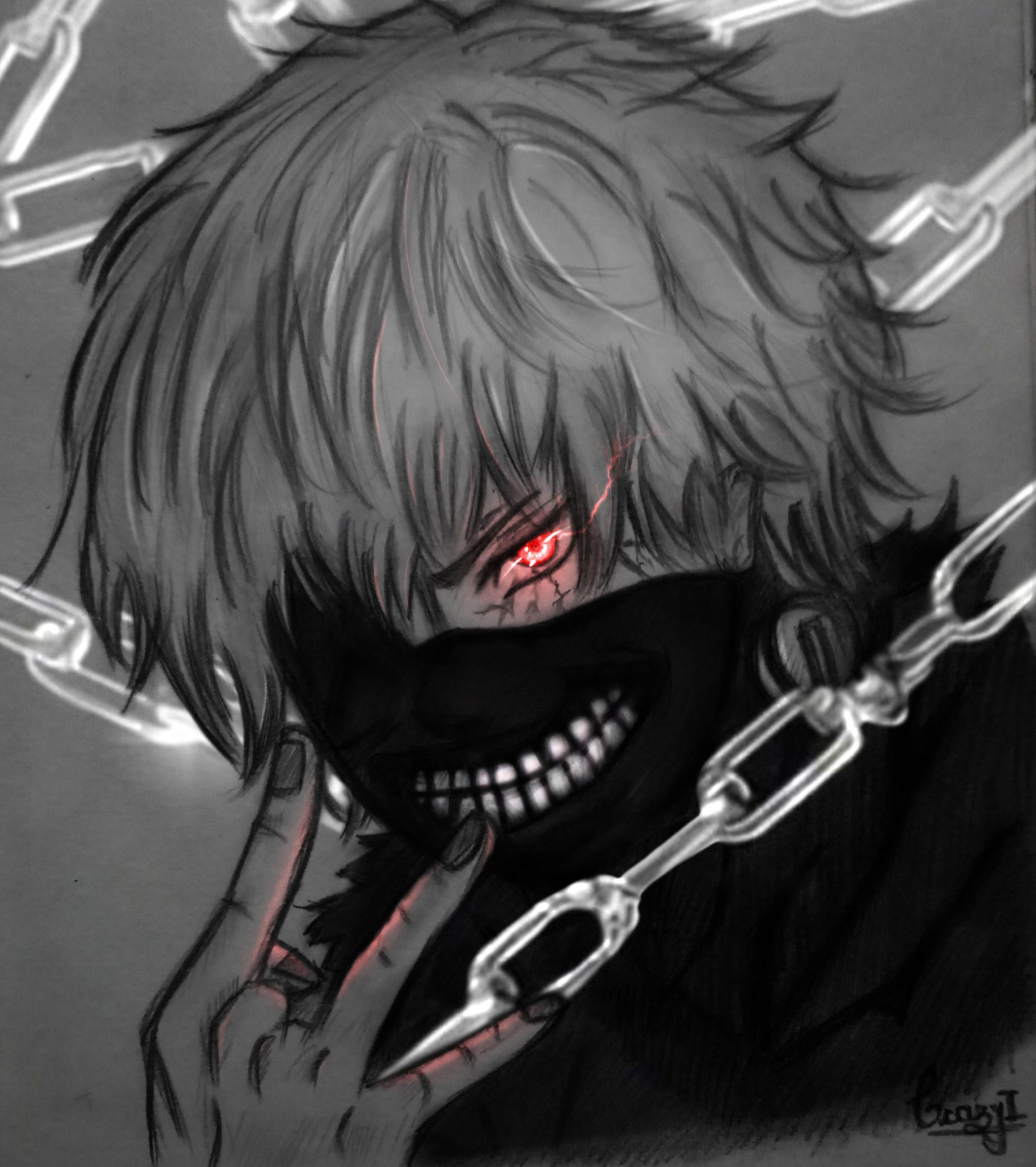 Tokyo Ghoul Ken Kaneki By Artbyaadi Wallpaper Cave