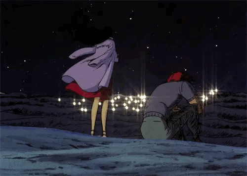 Anime Rain Totoro Waiting GIF  GIFDBcom