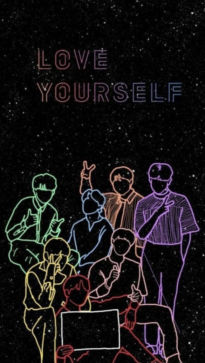 Love Yourself Rainbow Galaxy Bts Wallpaper Cave