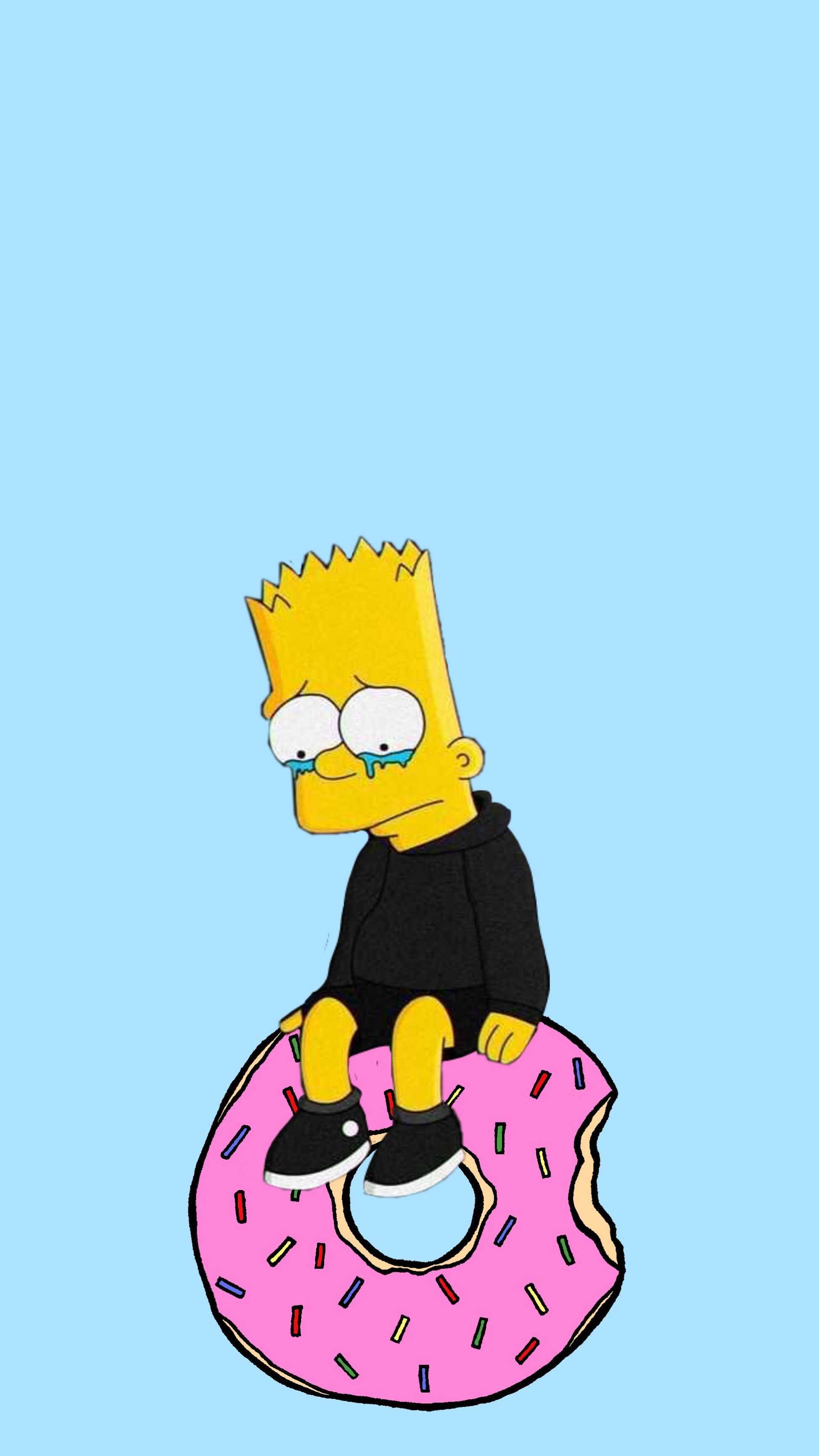 Download Crying Cool Bart Simpson Supreme Wallpaper  Wallpaperscom