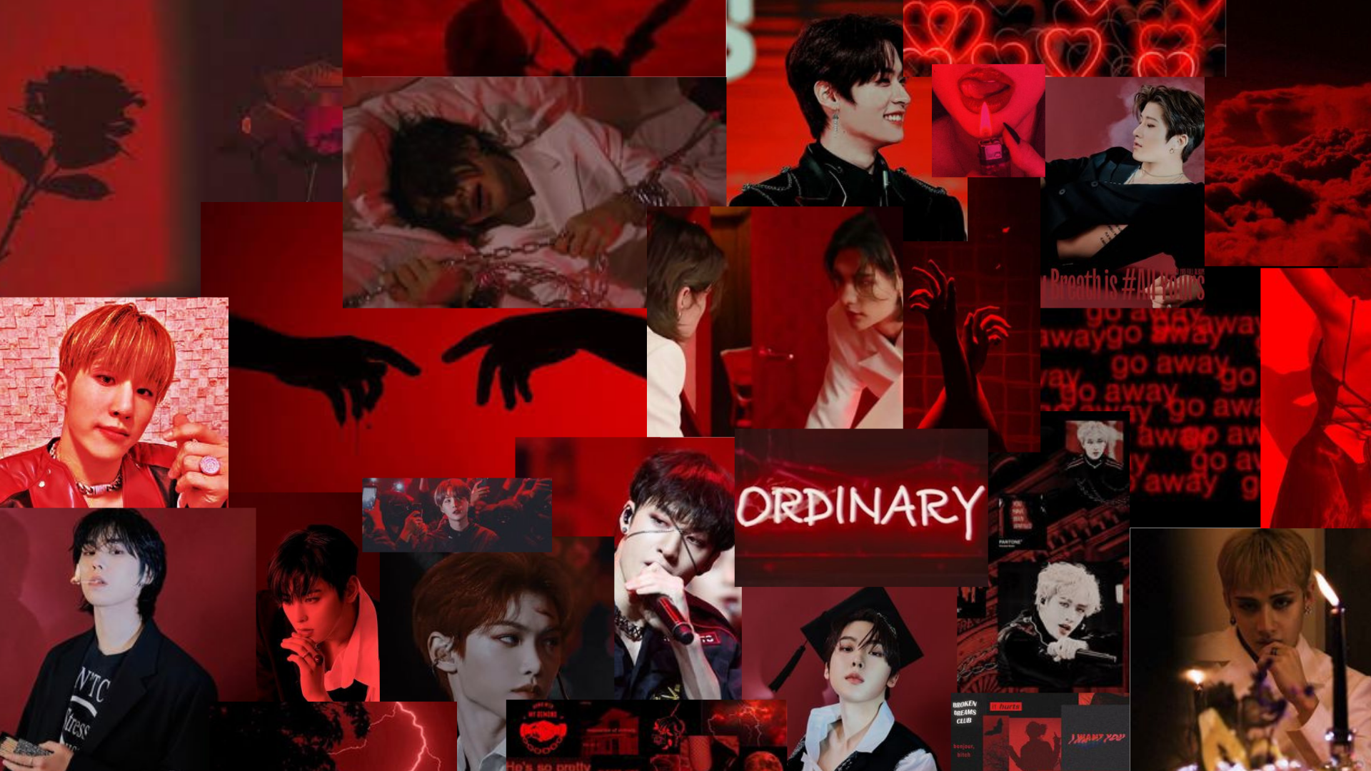 Red aesthetic kpop - Wallpaper Cave