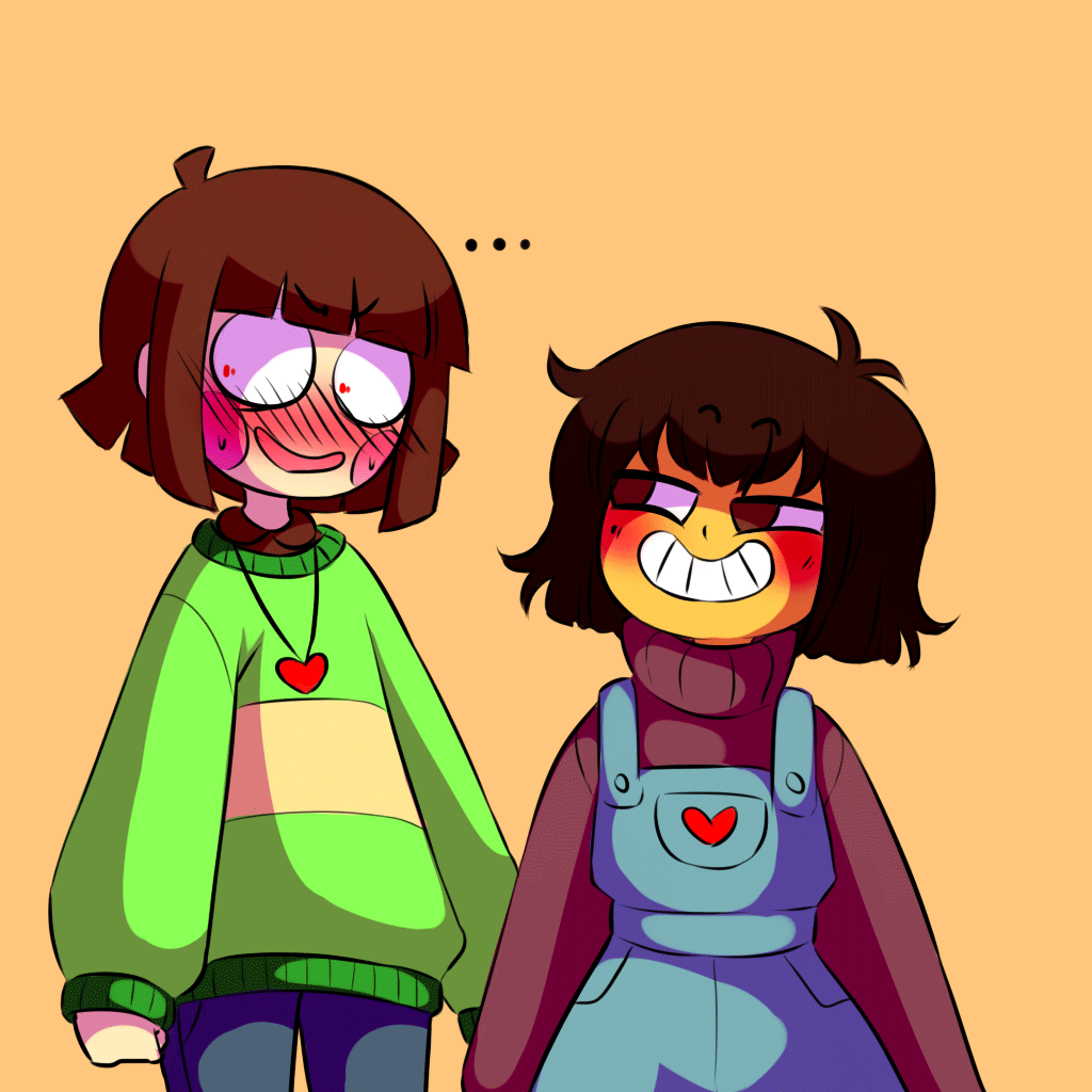 Chara And Frisk From Undertale Wallpaper Cave