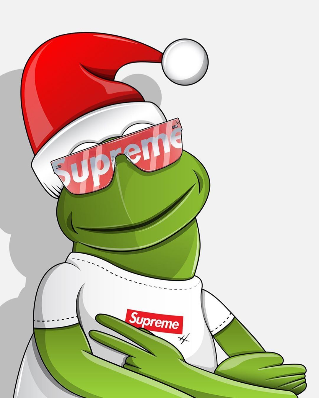 supreme kermit the frog wallpaper