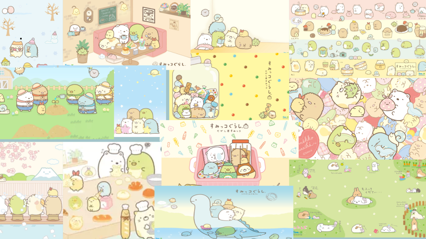 Sumikko Gurashi Wallpapers Wallpaper Cave Kawaii Wall - vrogue.co