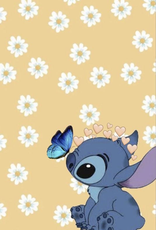 Stitch aesthetic with a butterfly Stickerundefined by melysilva  Redbubble