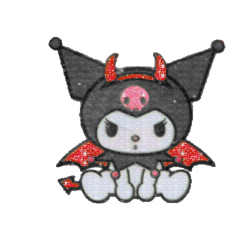 LINE Official Stickers  Kuromi Cute  Stylish Example with GIF Animation