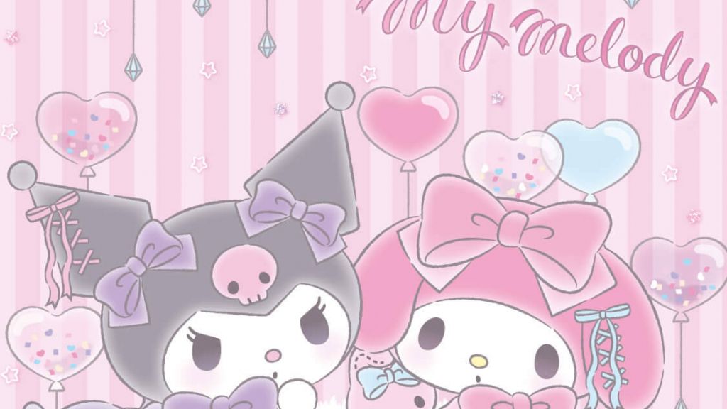 Kuromi Et Melody My Melody Wallpaper, Hello Kitty Wallpaper, 57% OFF