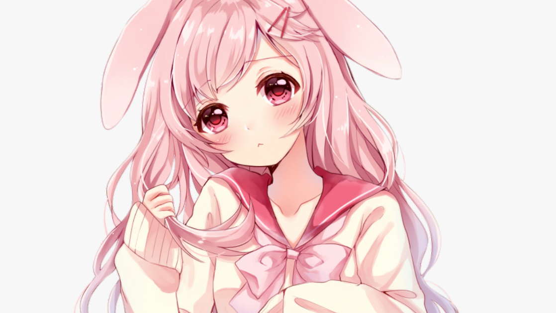 Pink Hair & Eyes Bunny Girl (COPYRIGHT) - Wallpaper Cave