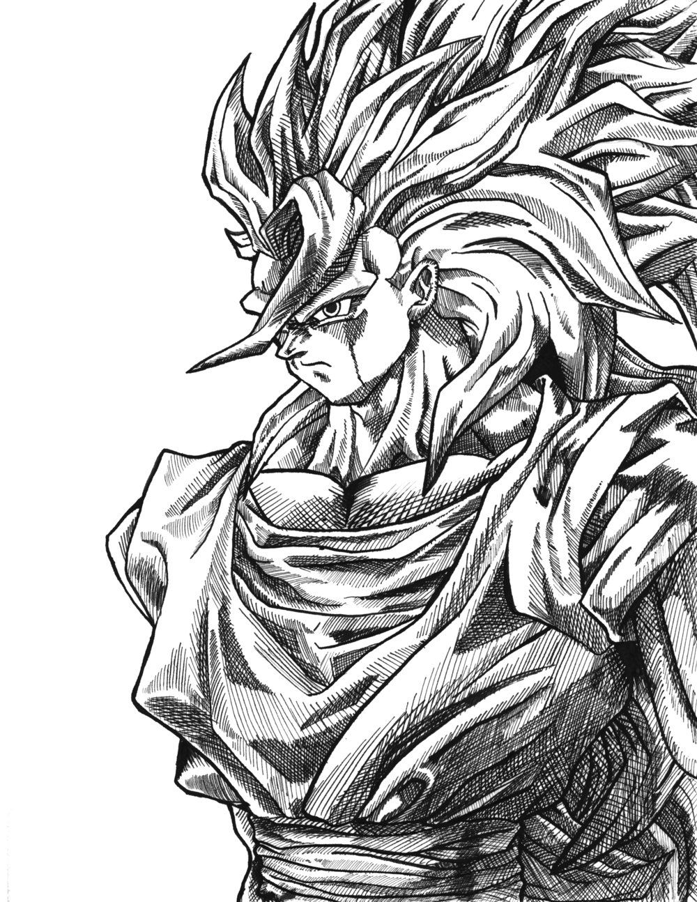 ssj3 goku drawing