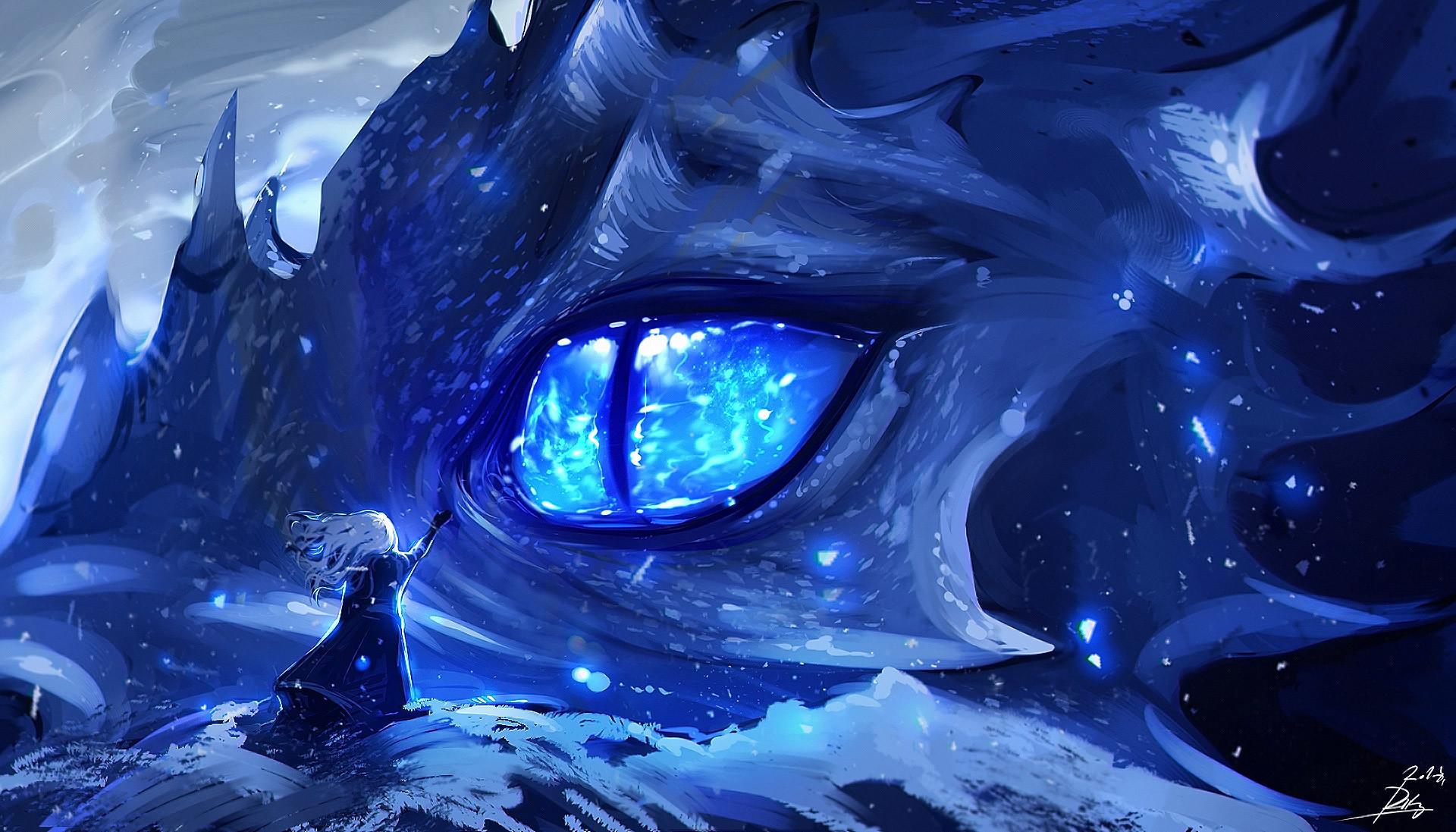 Anime blue fire dragon | blue fire power - Wallpaper Cave