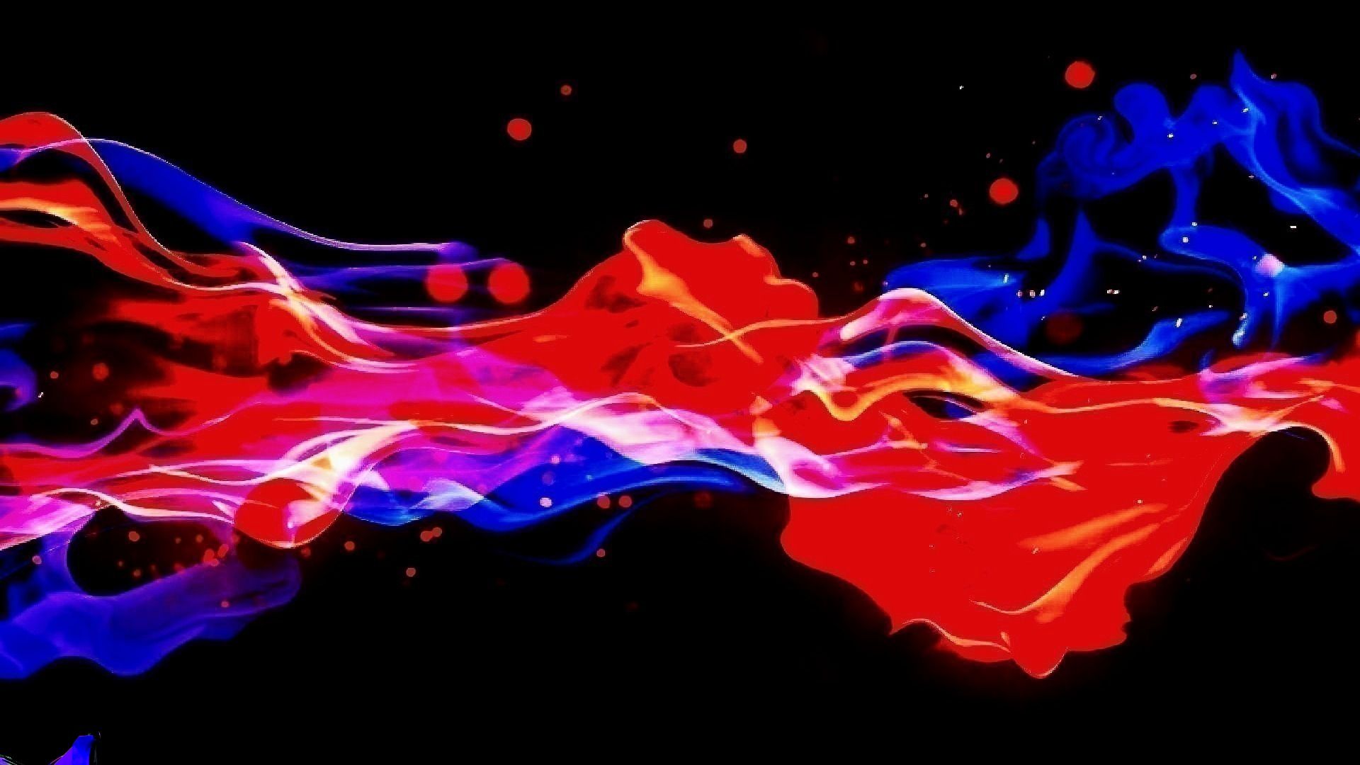Red And Blue Fire Wallpaper Cave
