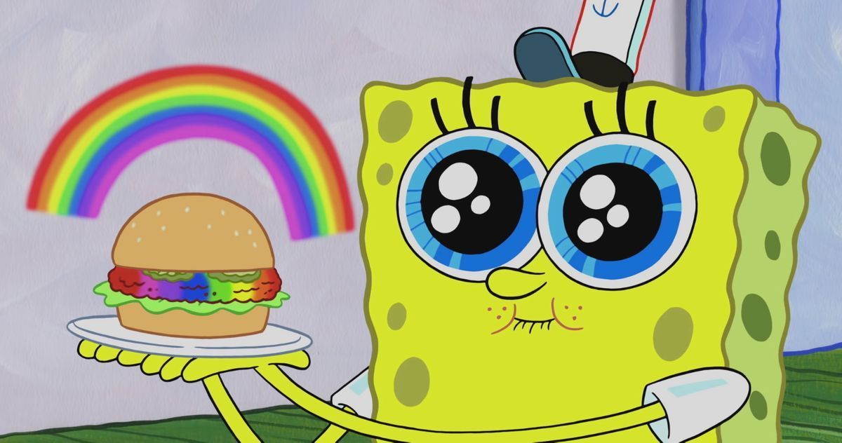 SpongeBob praising the krabby patty - Wallpaper Cave