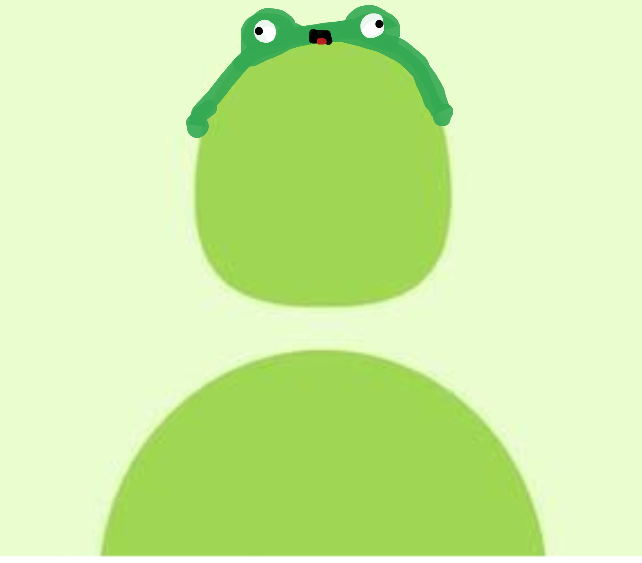 green pfp default person with frog hat with toungh out - Wallpaper Cave