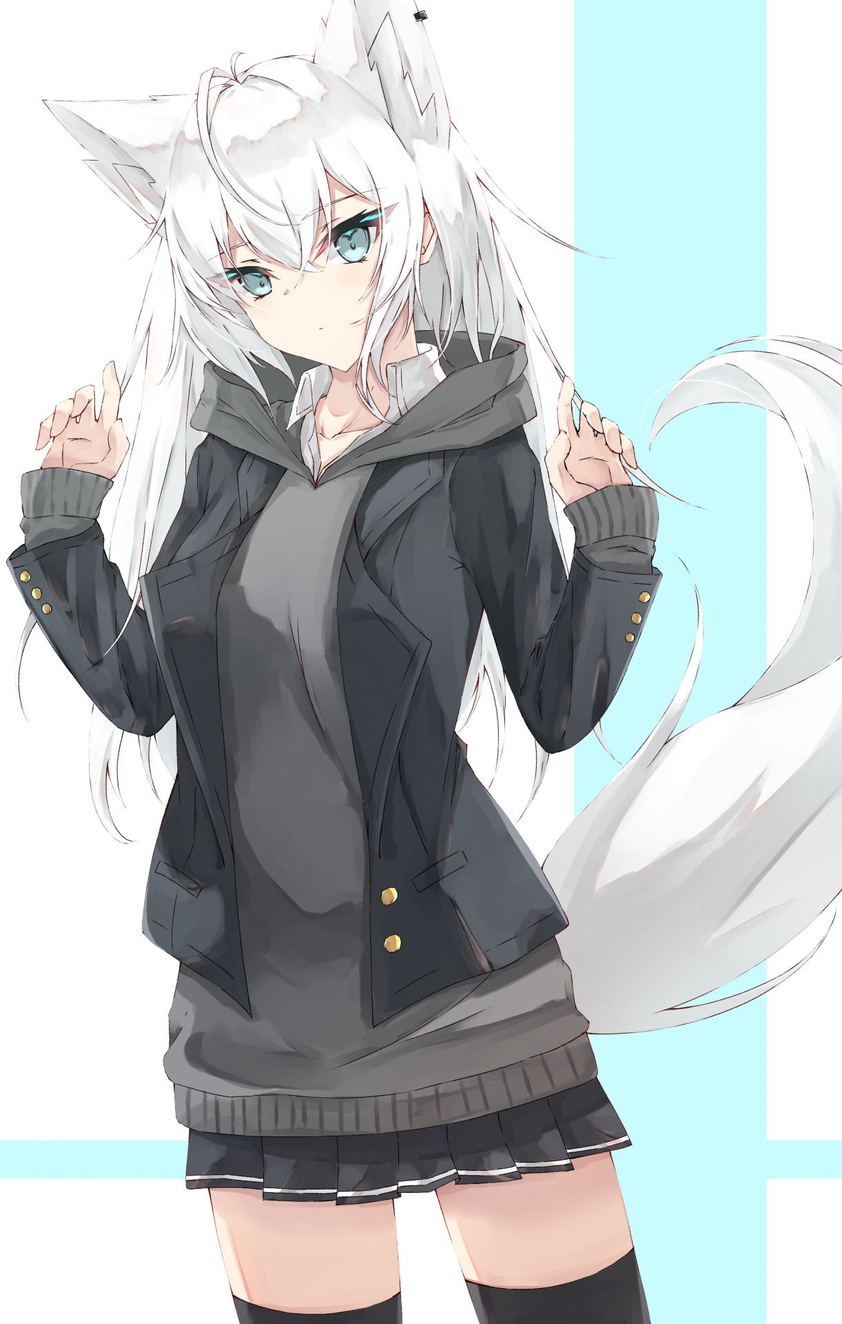 Arctic fox anime girl - Wallpaper Cave