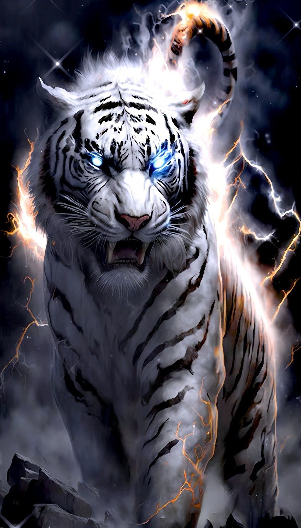 321522 Anime, Girl, White Tiger, 4K, 3840x2160 - Rare Gallery HD Wallpapers