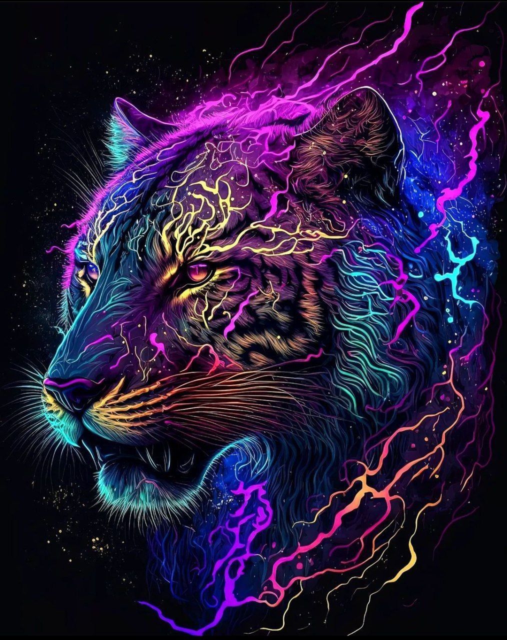 colorful tiger wallpaper