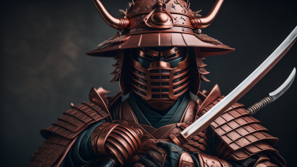 Samurai wearing a copper suit - Wallpaper Cave