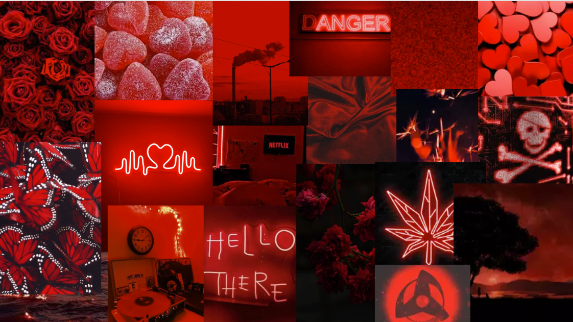 Red Collage - Wallpaper Cave