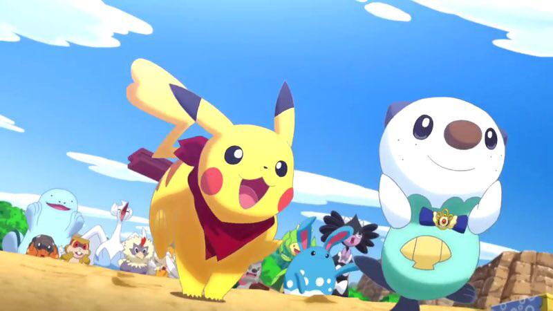 Pikachu And Oshawott Running Pokémon Mystery Dungeon Official