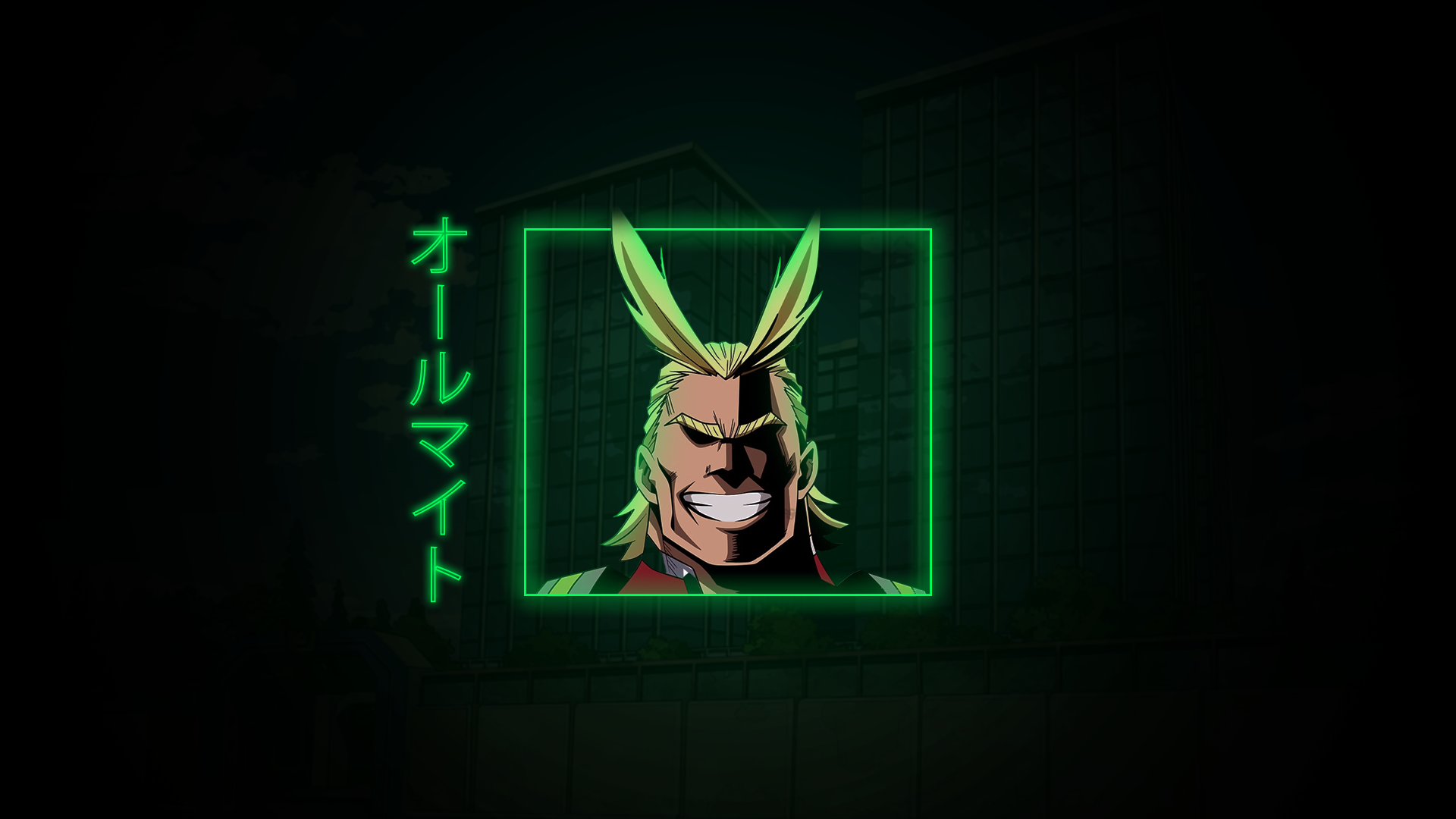 All Might Wallpaper Pc Green Wallpaper Cave