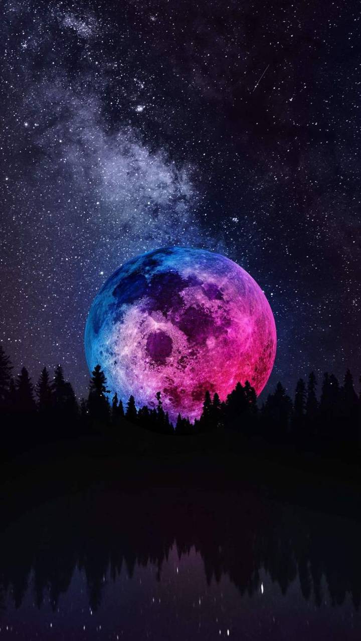 Pink Moon Wallpaper Cave