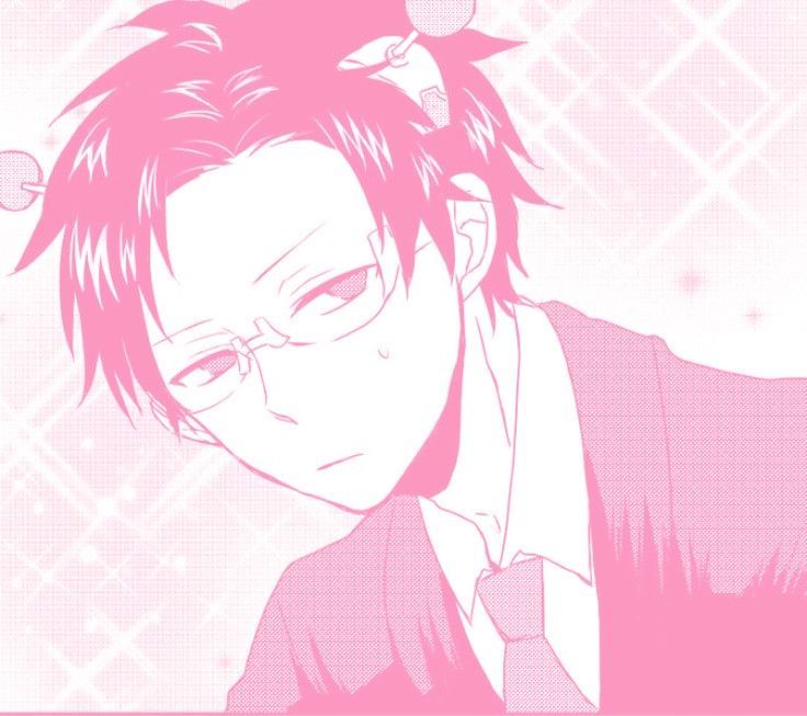 Kusuo Saiki Pink Manga Icon Wallpaper Cave