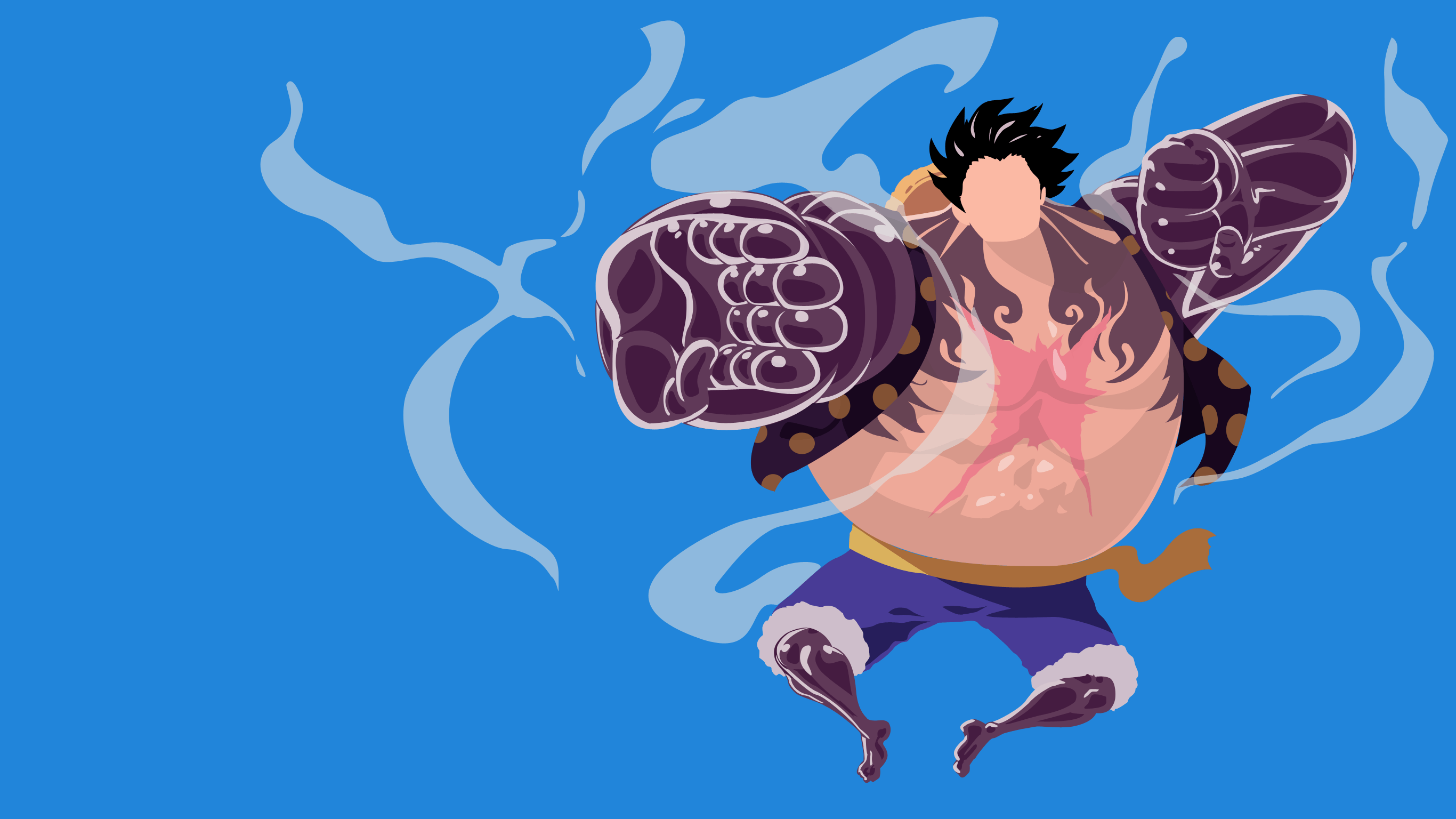 One Piece Monkey D Luffy Gear 4th Bounce Man Wallpaper Cave