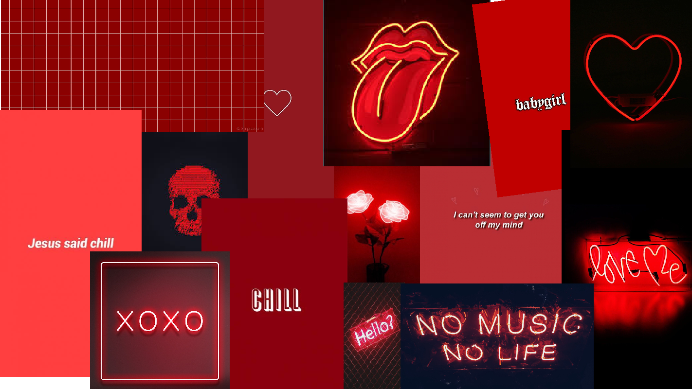 Buy Red Wall Collage Kit 101 PCS Trendy Aesthetic VSCO Photo Online in  India  Etsy