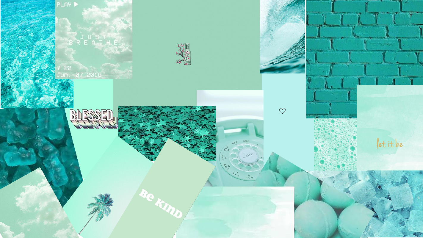 Teal/Mint Aesthetic - Wallpaper Cave