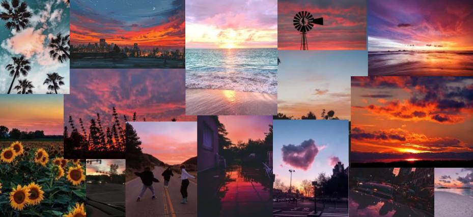 Aesthetic Digital Beach Sunset Collage Wallpaper Ipad - vrogue.co