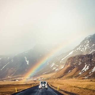 rainbow car moutian 