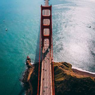 Golden Gate Bridge in cool style 