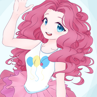pinkie pie as a anime girl