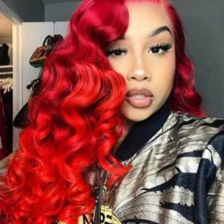 Red lace front