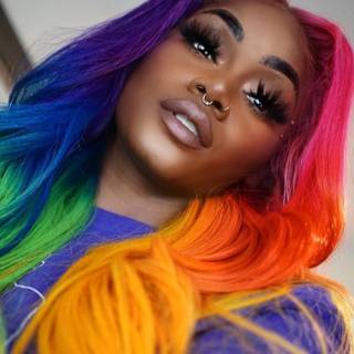 Rainbow lace front 