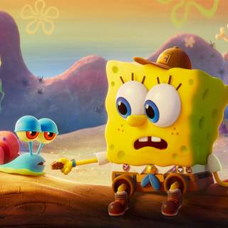 Baby Spongebob & Baby Gary